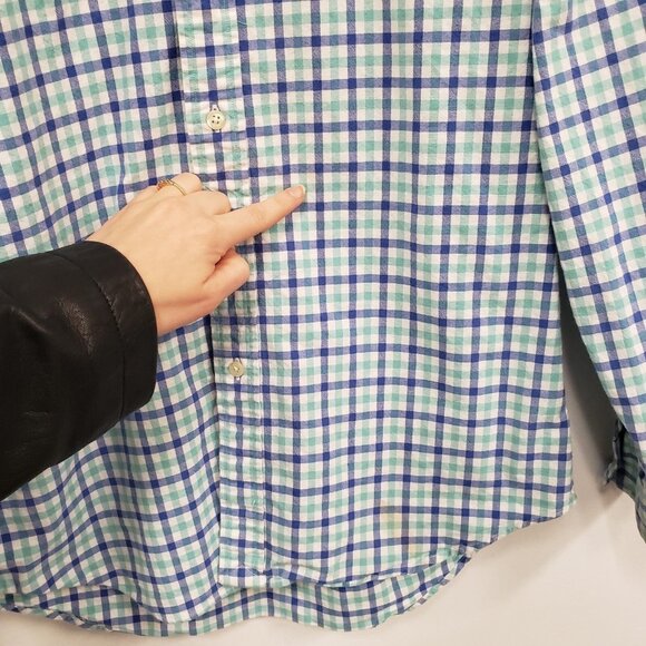 Polo Ralph Lauren Mens Gingham Oxford Button Shirt Size M Slim Fit Preppy Golf - Picture 5 of 15